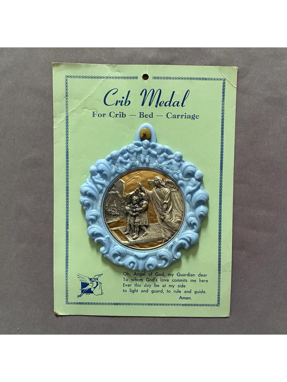 Vintage Crib Medal - For Crib - Bed - Carriage - NEW - still in original package
